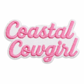 Coastal cowgirl roosa – silitettävä kangasmerkki