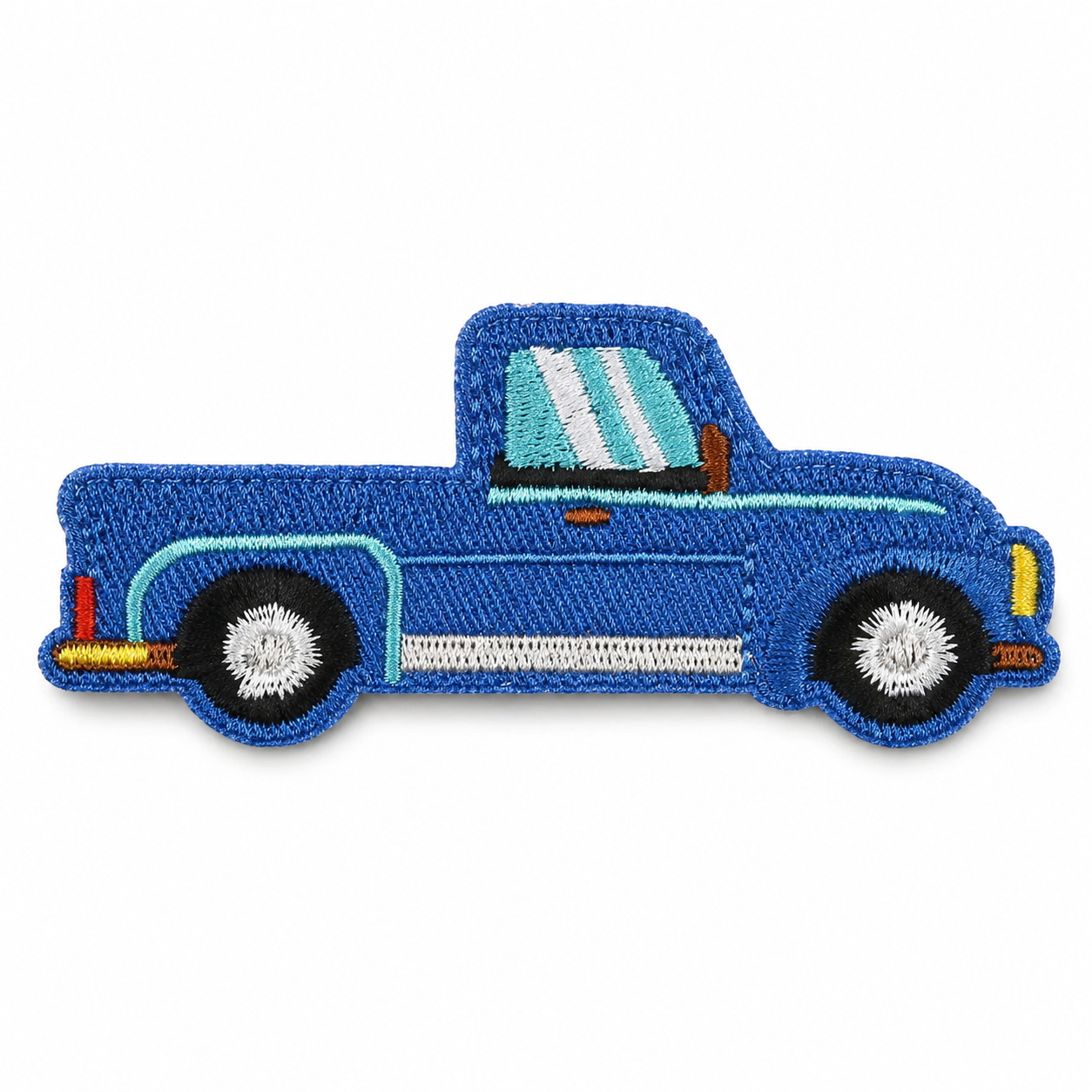 Lava-auto sininen – silitettävä kangasmerkki