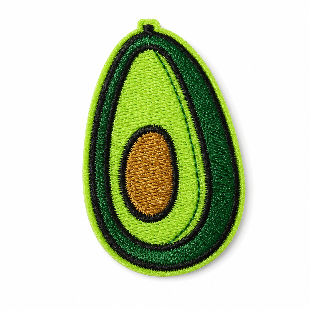 Avokado – silitettävä kangasmerkki