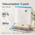 Vakuumipussit vaatteille ja tekstiileille – 50×70 cm, 2 kpl