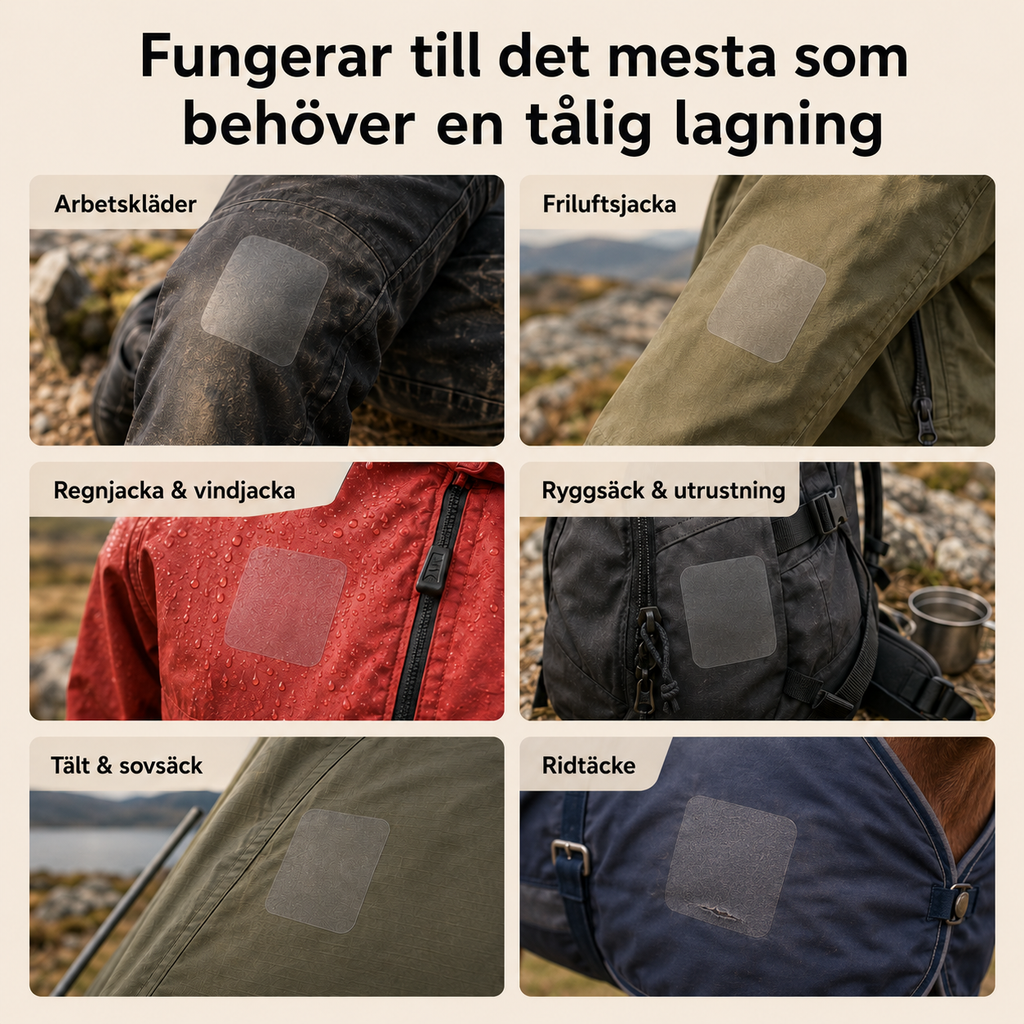 Kulutusta kestävät korjauslaput